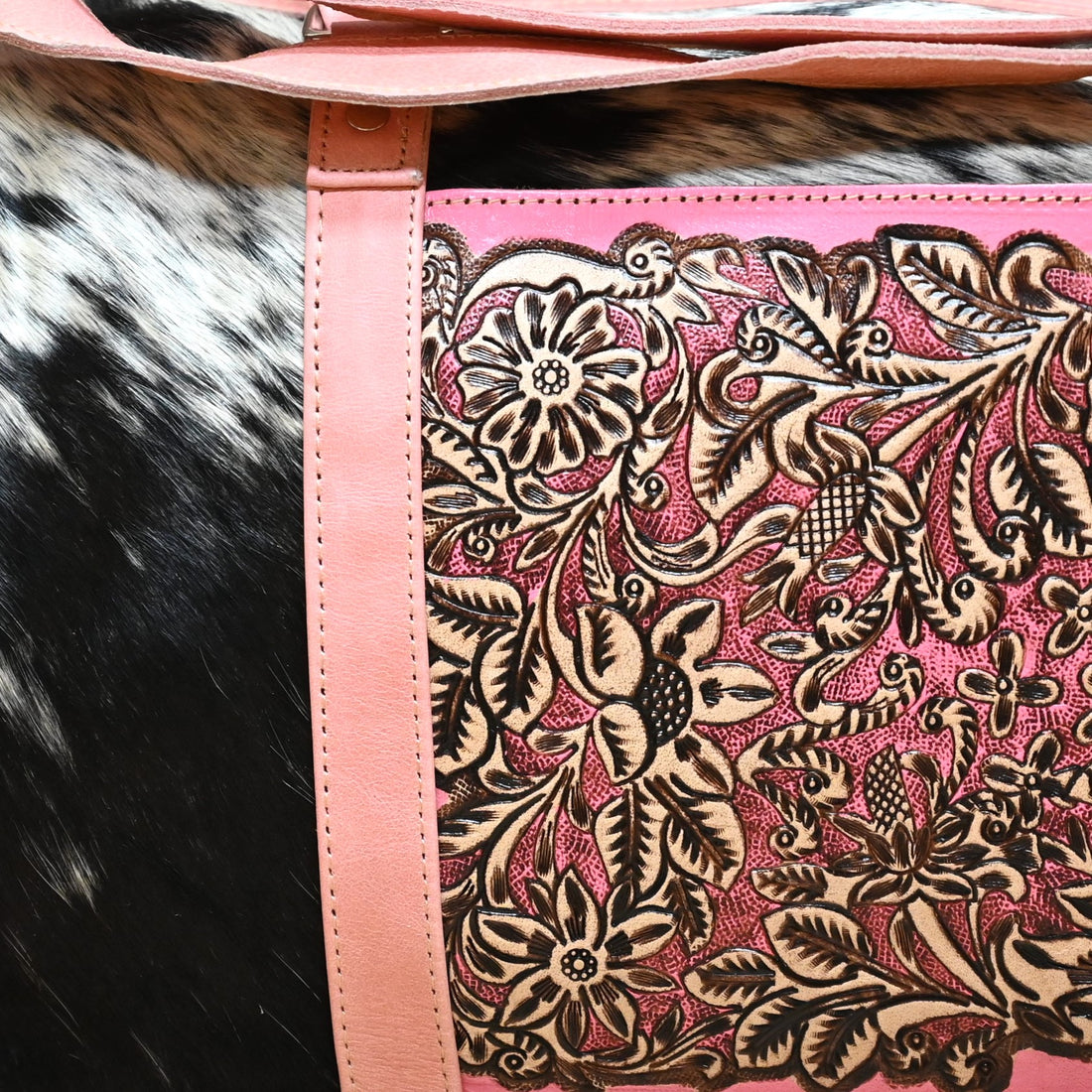 Myra Darling Mesa Traveller Bag in Sunrise Pink view of detail
