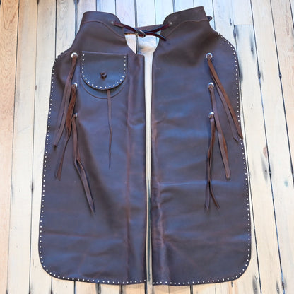 K Bar J Batwing Chap – Rivets Pocket (Size Large) – Atomic 79