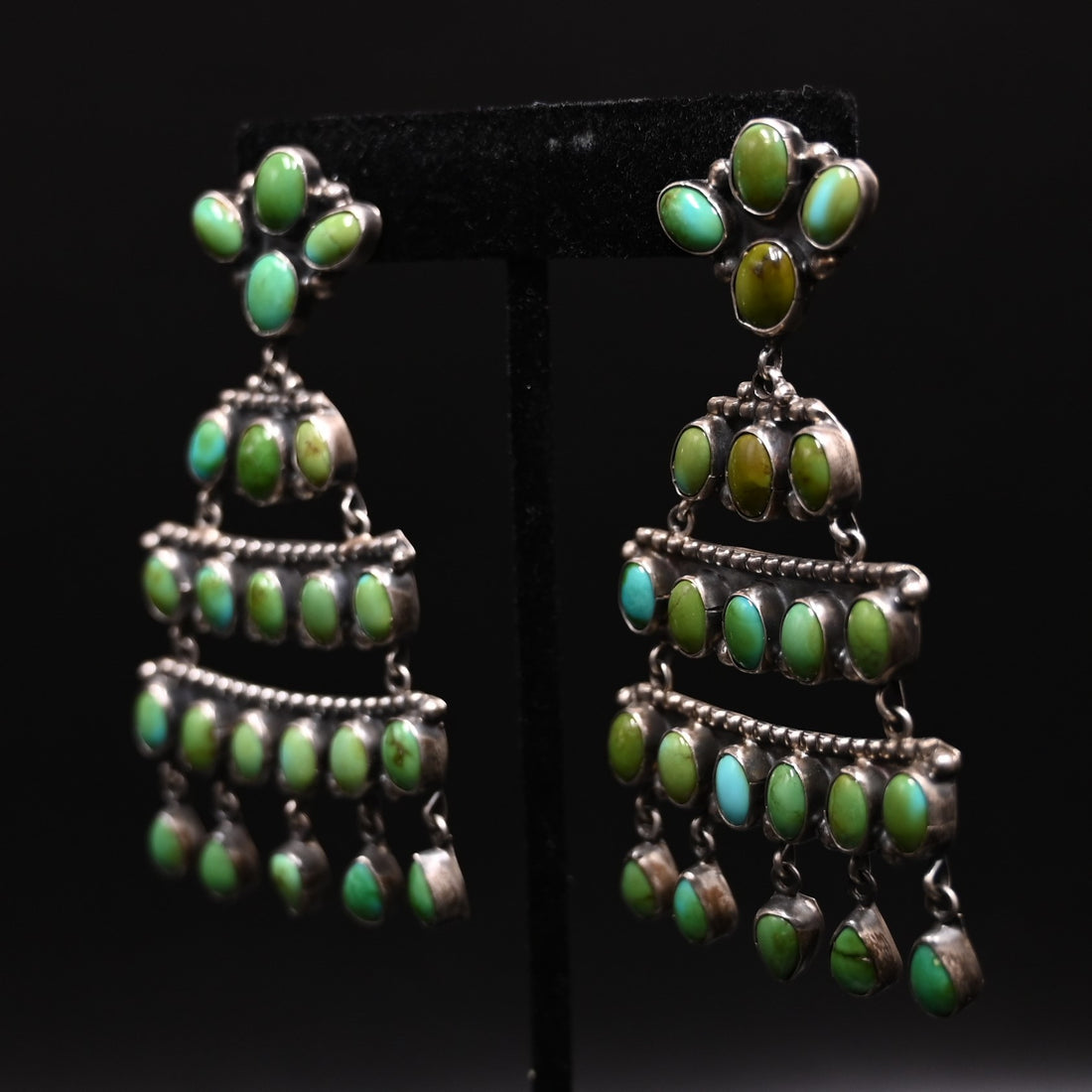 View of earrings