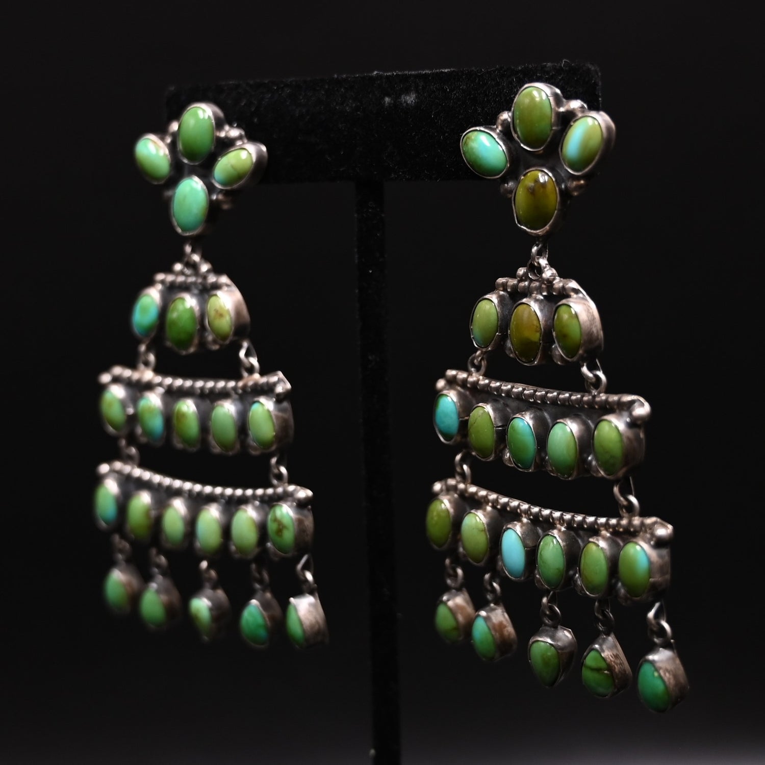 View of earrings