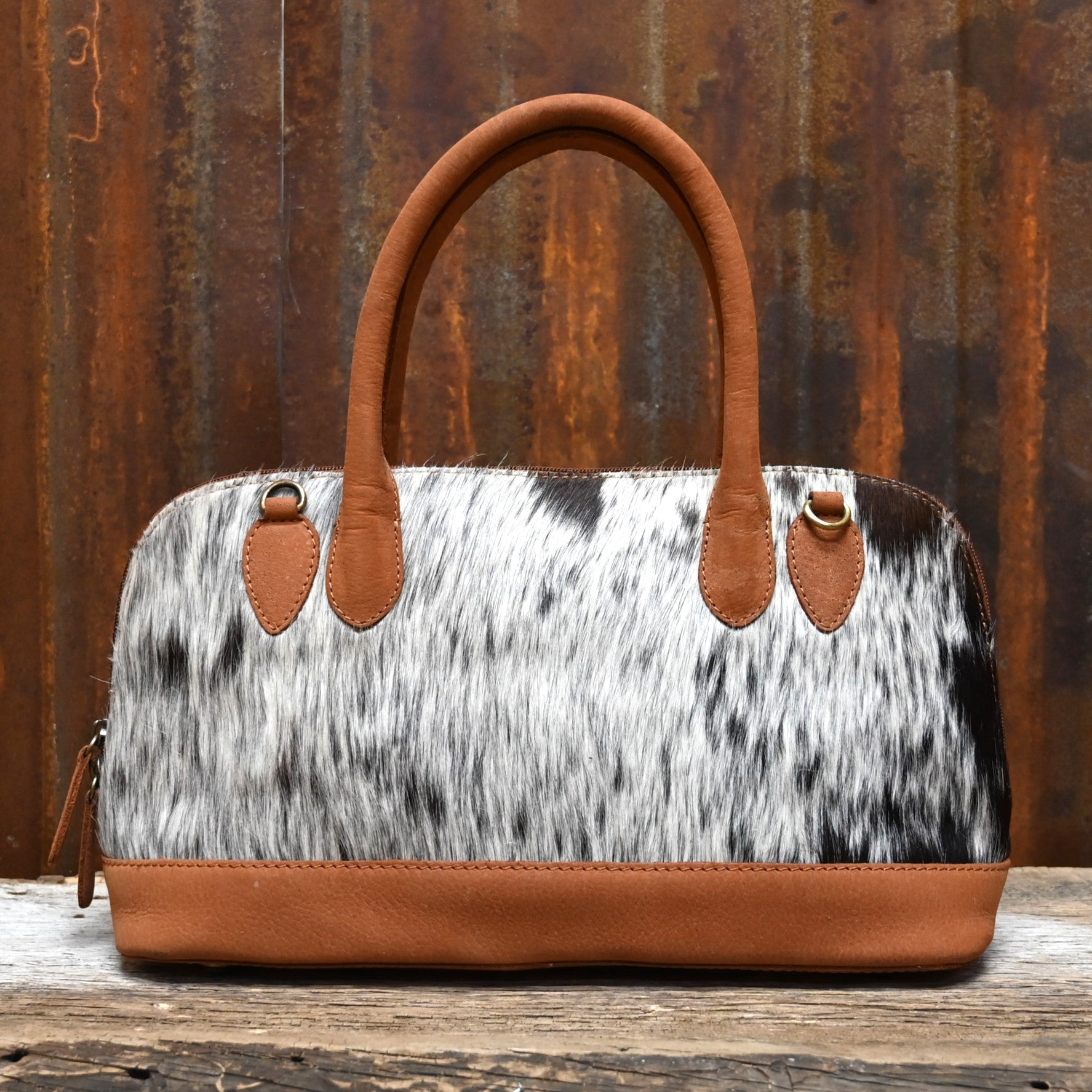 Myra Westward Hair on Handbag view of front