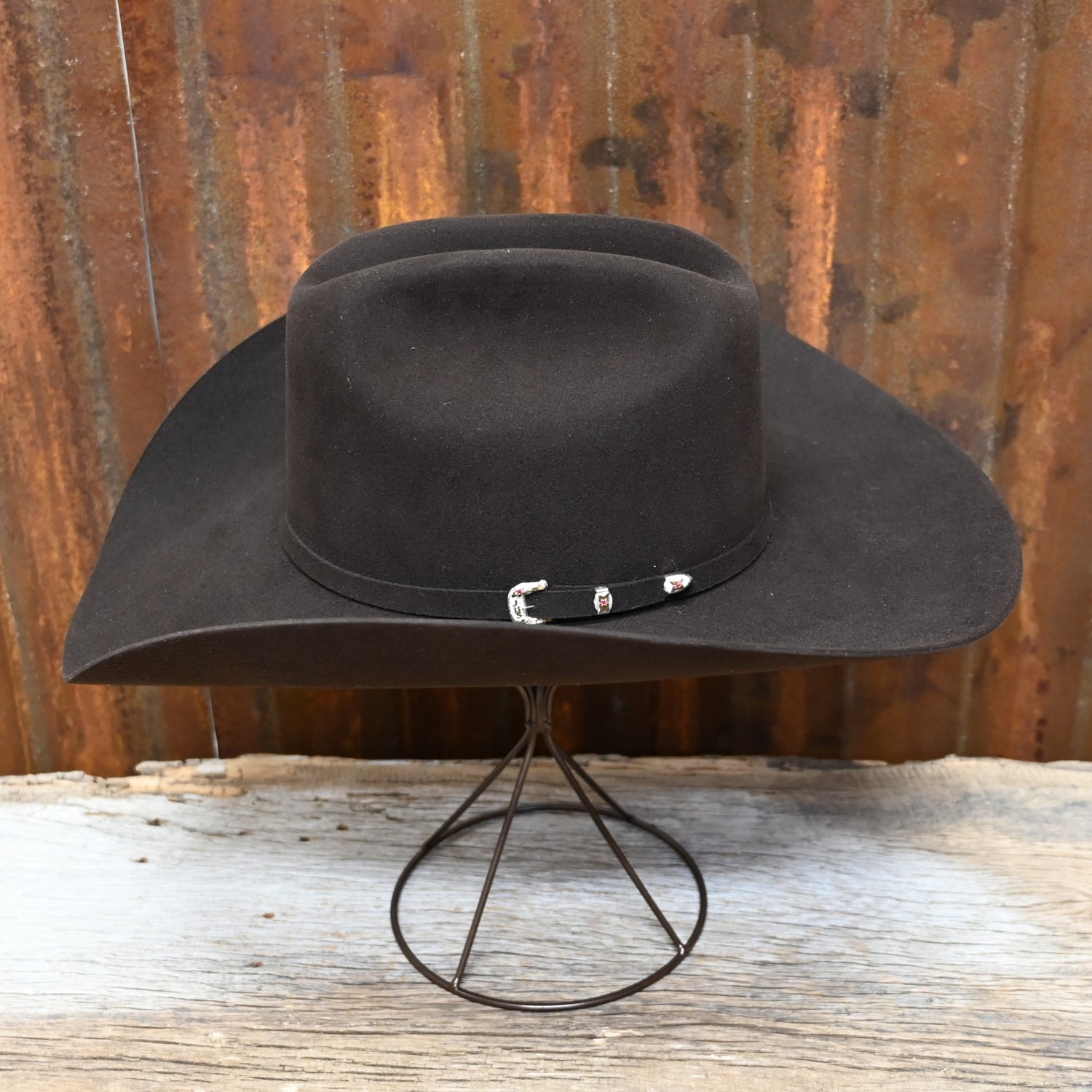 View of side of hat