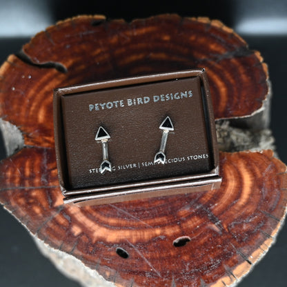 View of earrings