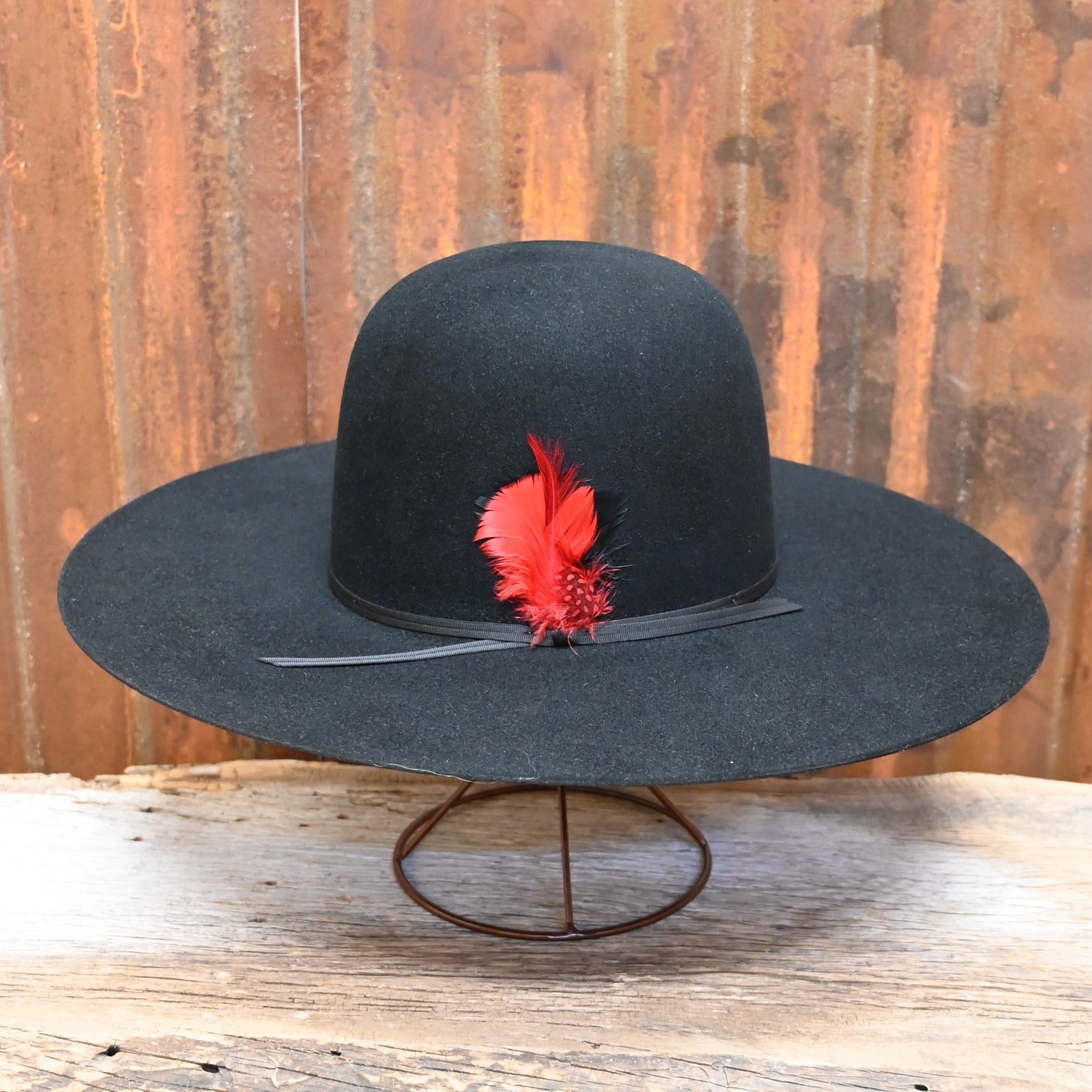 View of side of hat