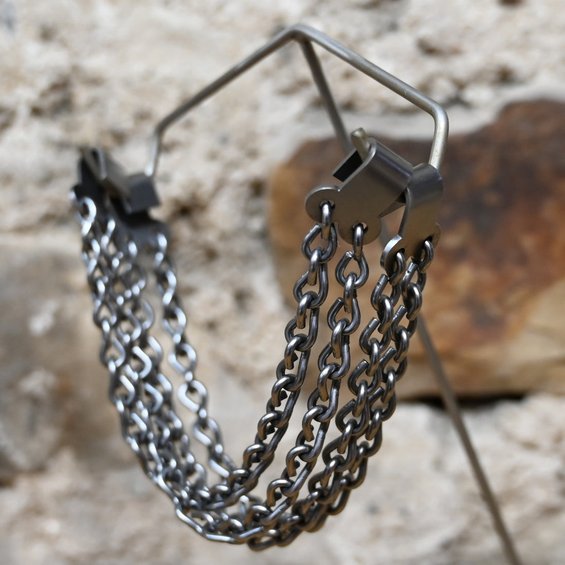 View of heel chains