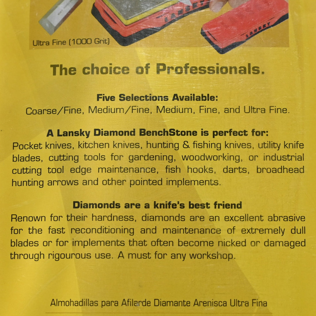2020 Lansky 6&quot; x 2&quot; ultra fine diamond sharpening stone for knives and tools