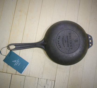 Smithey 8in Cast Iron Chef Skillet view of back