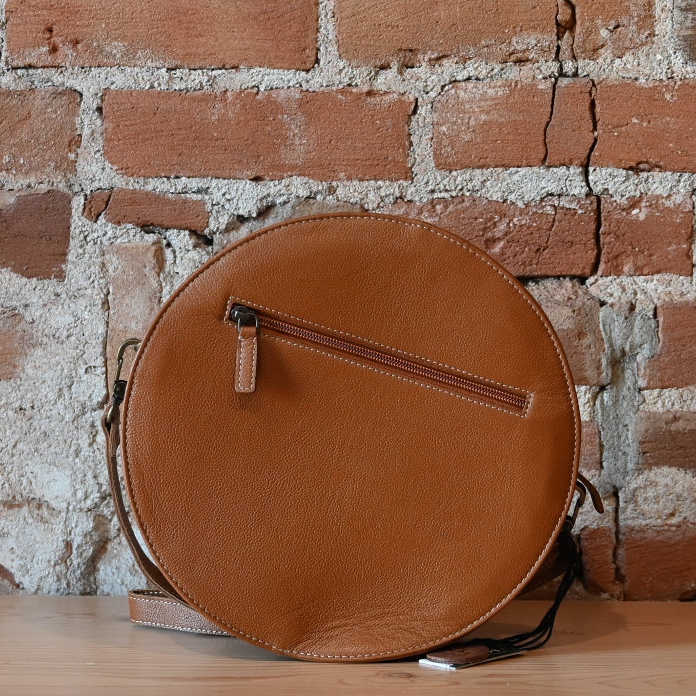Myra Intrepid round leather &amp; hairon bag