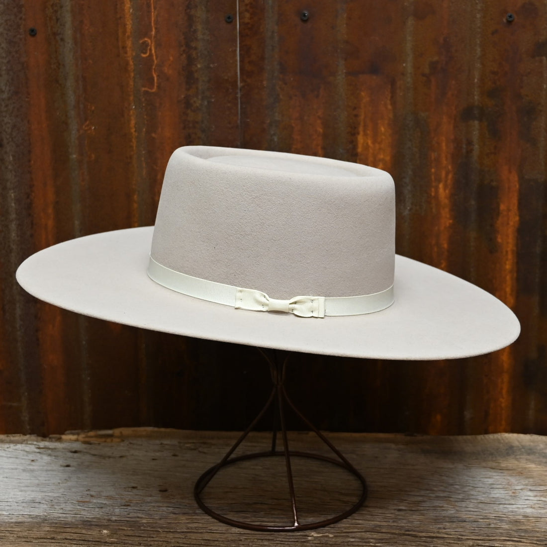 View of side of hat