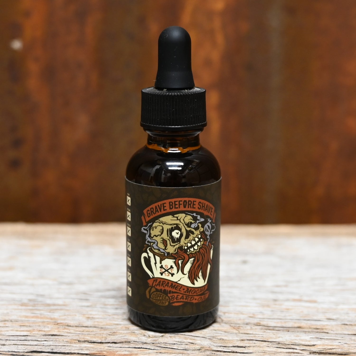 View of beard oil