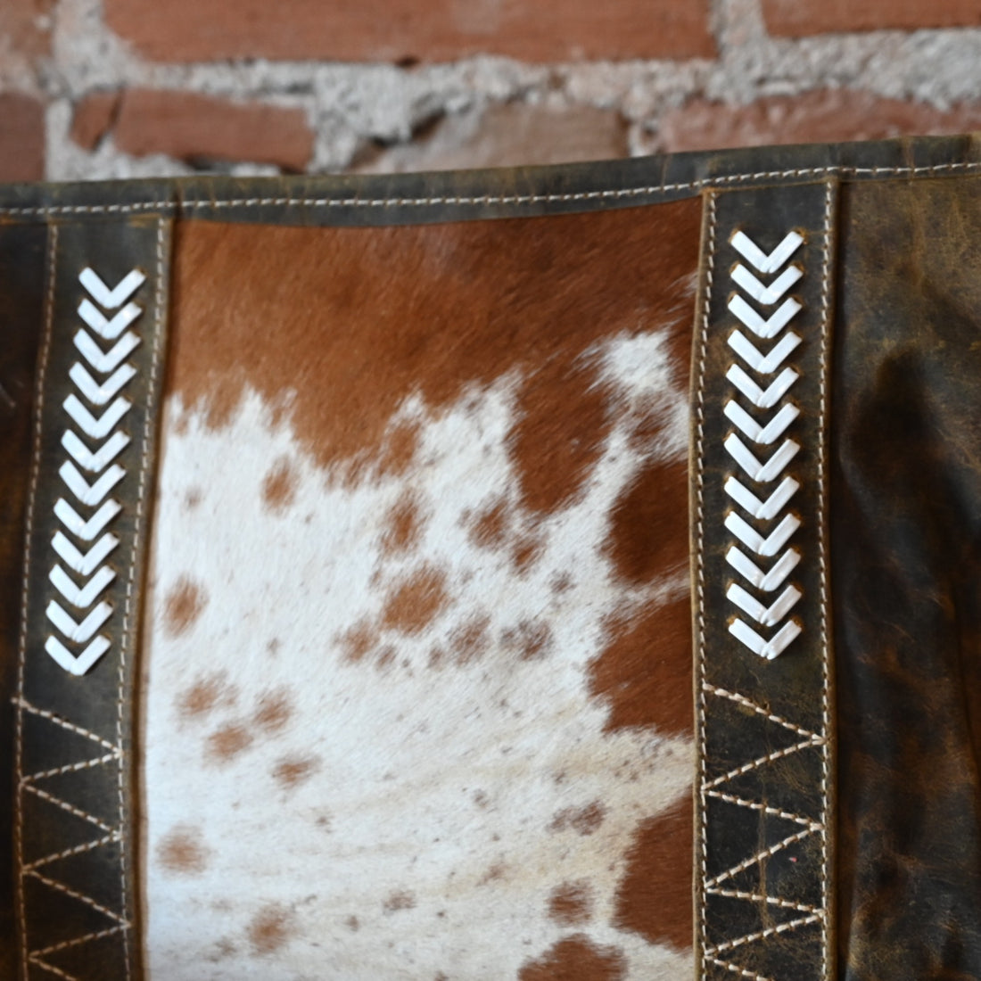 Myra Cornell Rose leather & hairon handbag