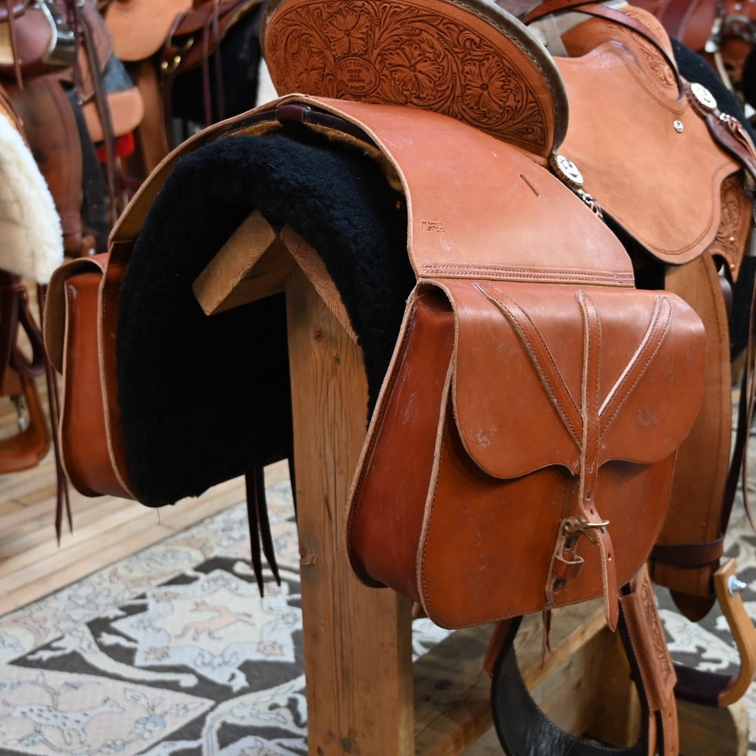 View of saddle bag