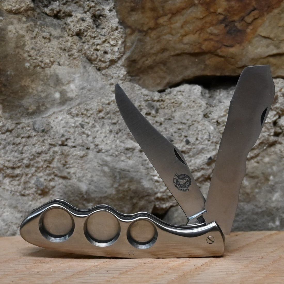 Pheonix Cigar Pocket Knife- Stainless Steel view of tools