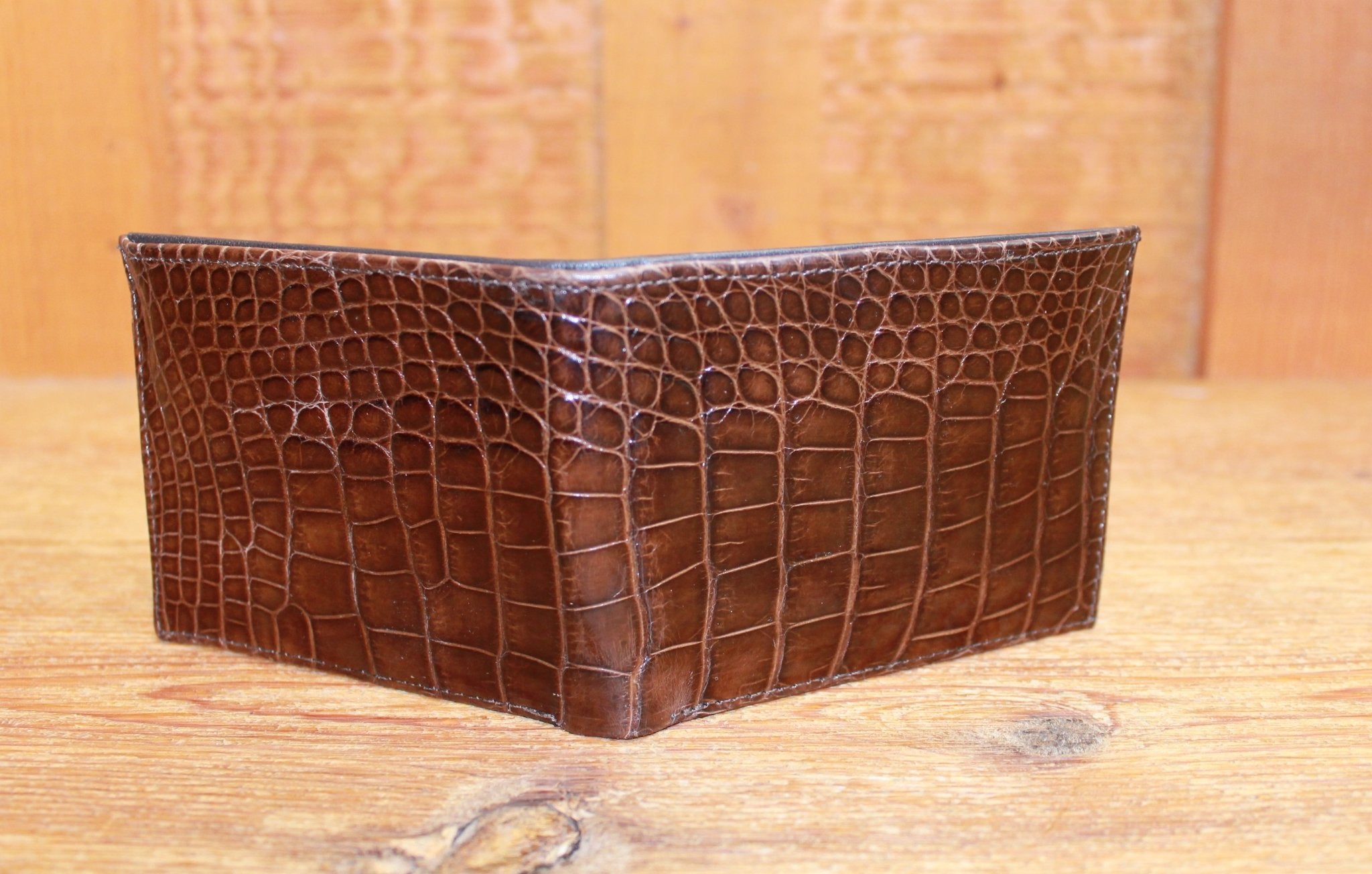 Fancy Alligator Billfold - Calcaterra view of wallet