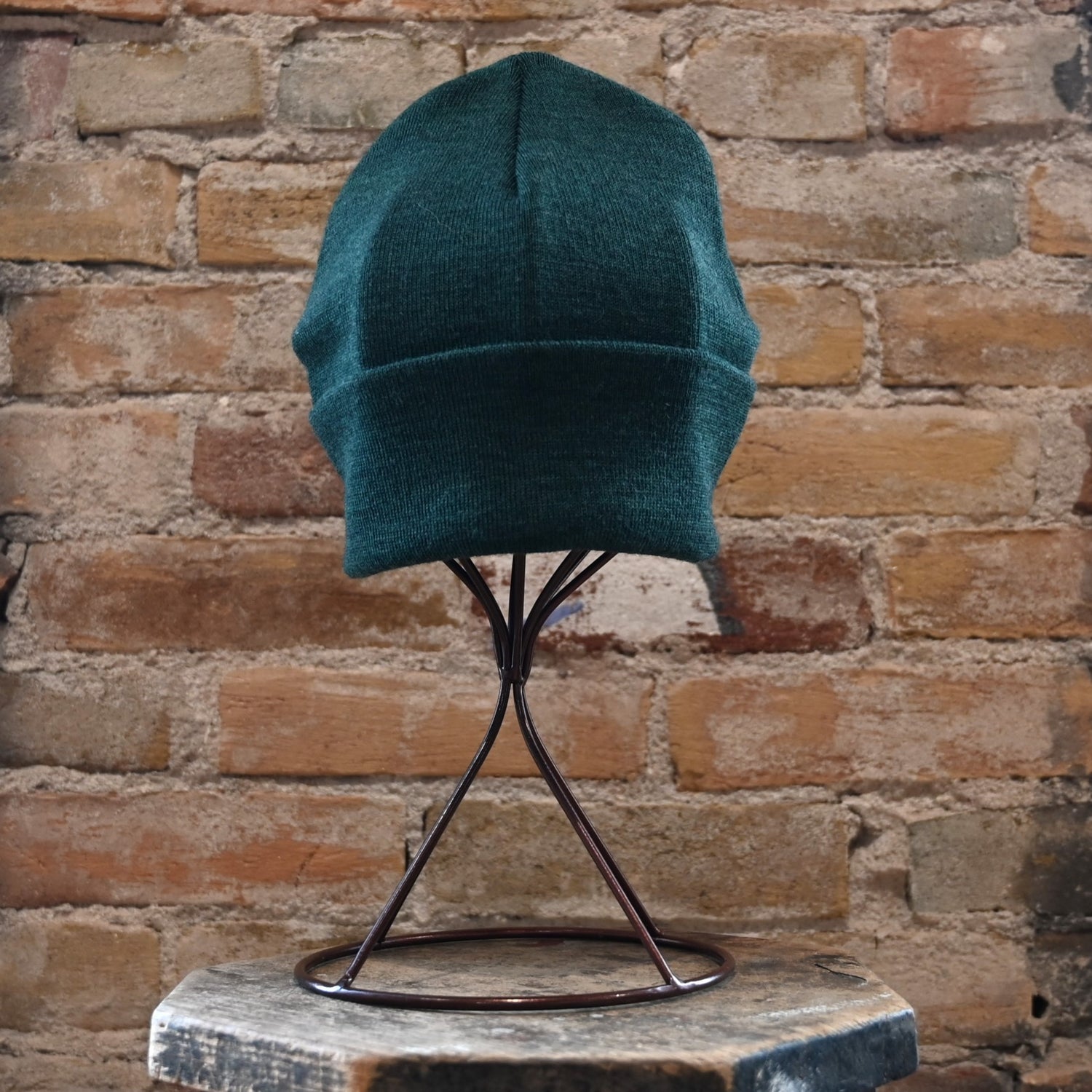 View of hat in green