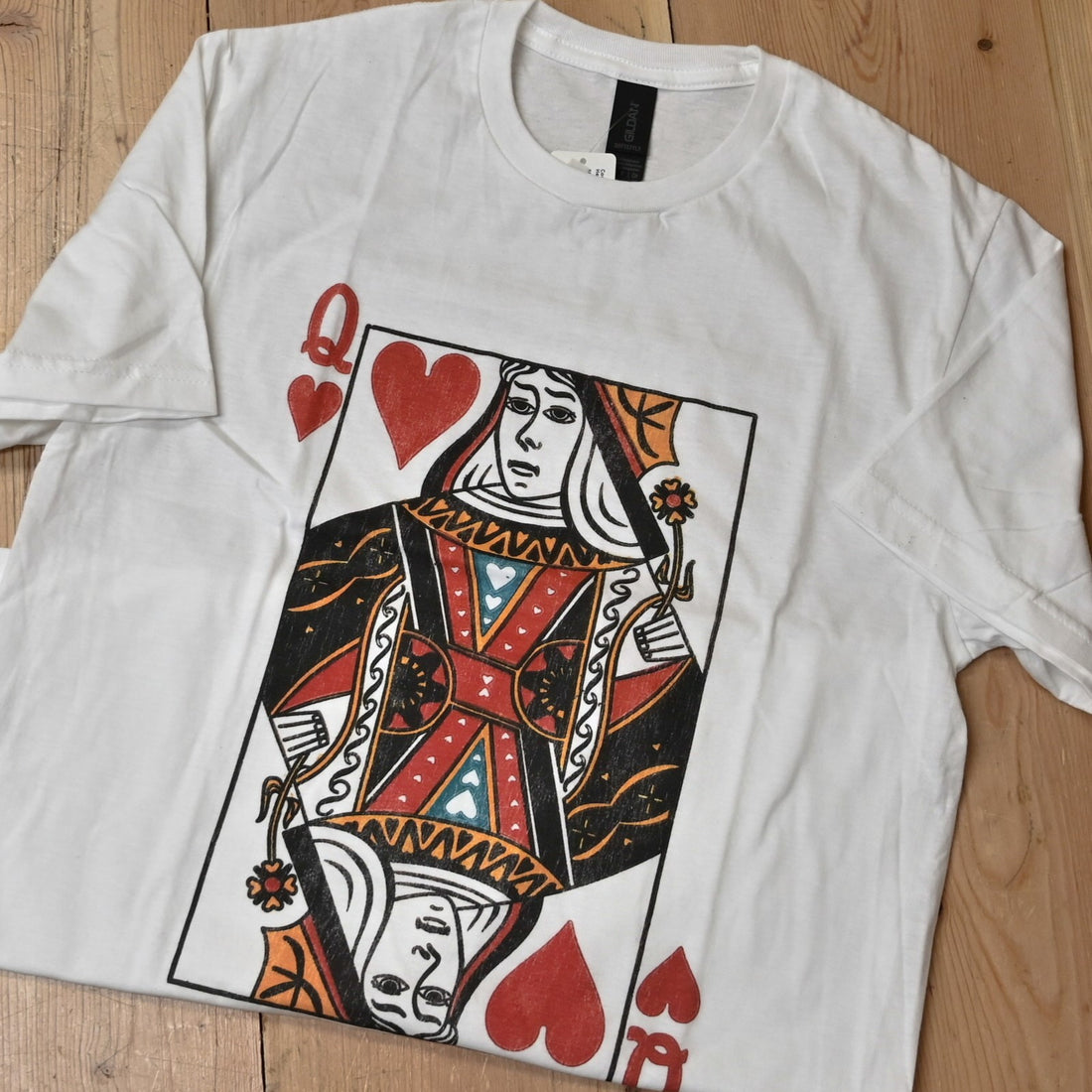 Queen of Hearts Graphic Tee view of tee