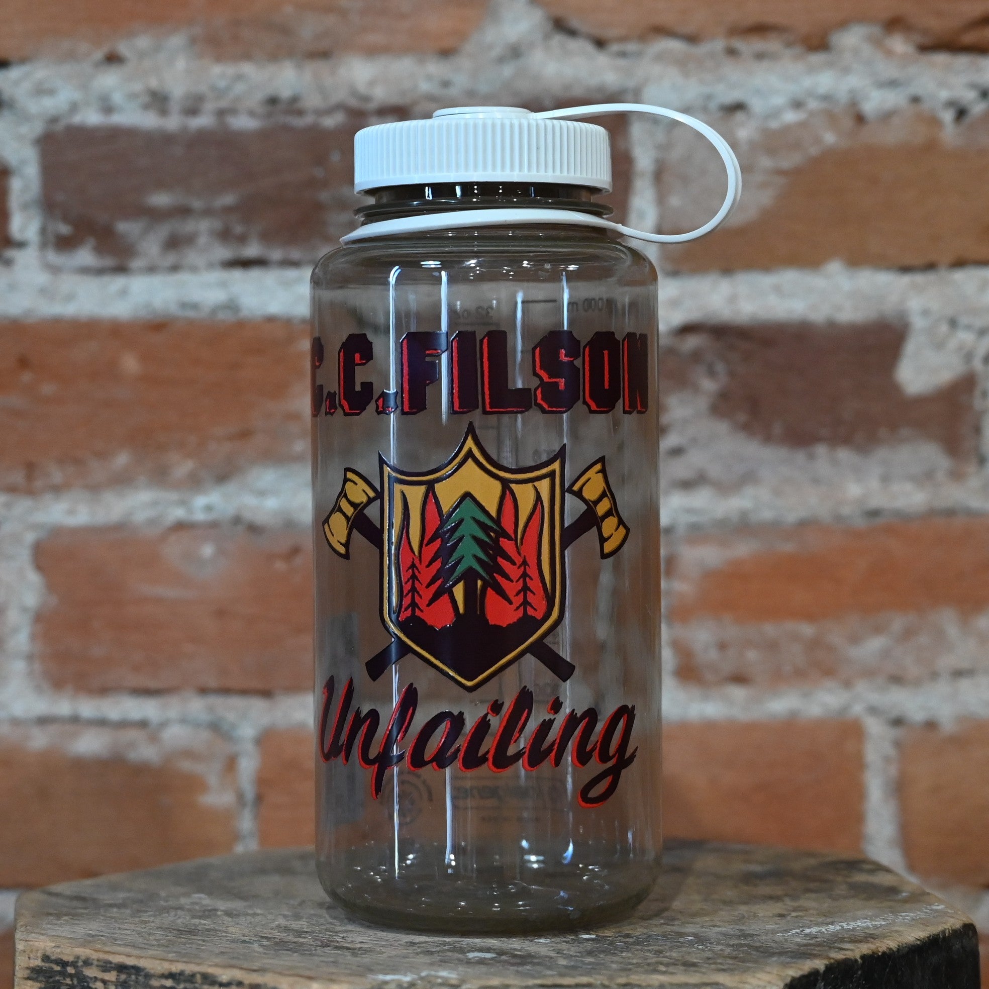 Filson 32 oz Nalgene Bottle Cotton Logging color wide-mouth BPA-free