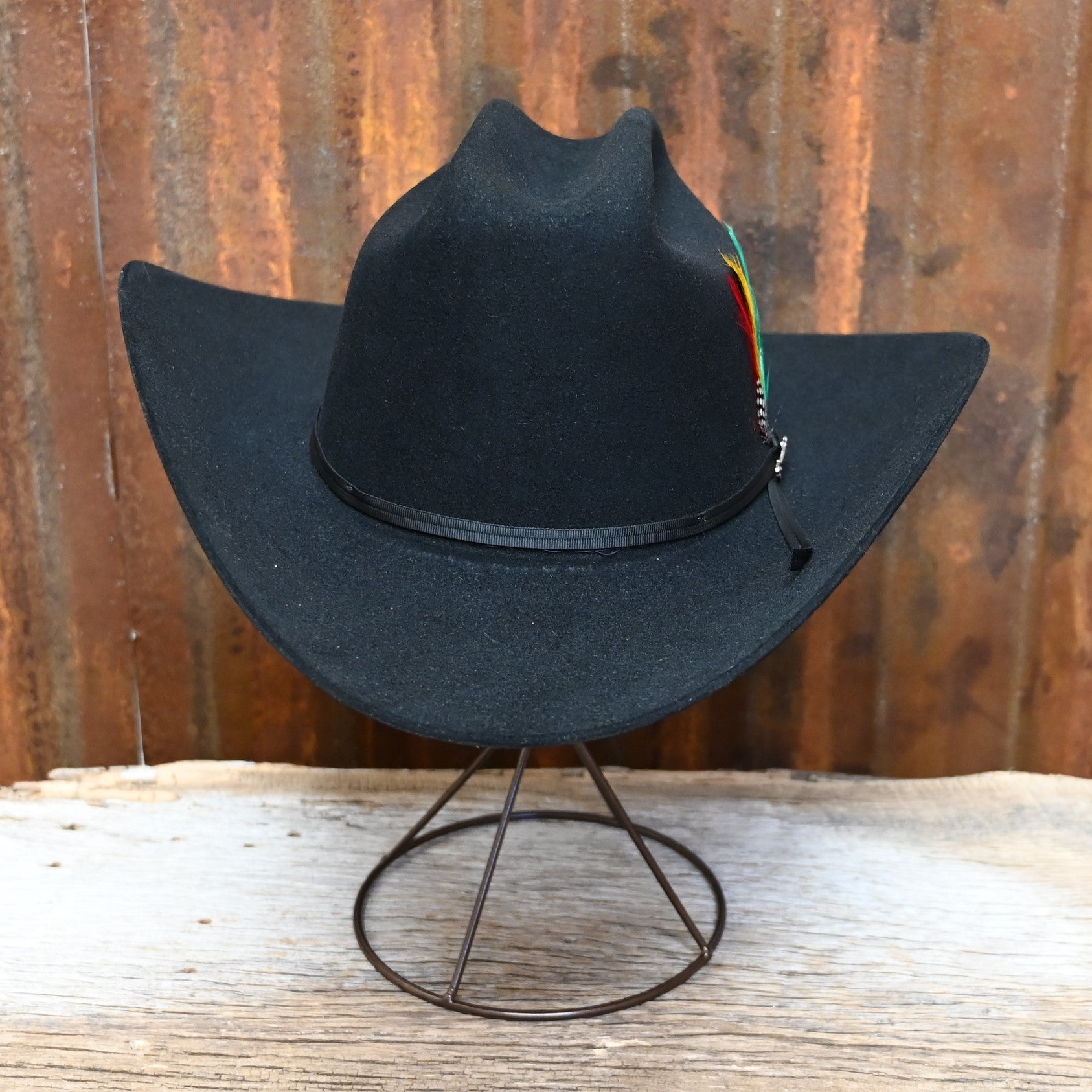 View of front of hat