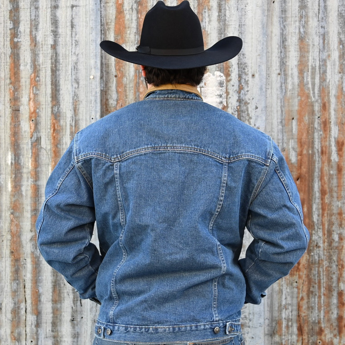 Schaefer Legend Unlined Denim Jacket view of back