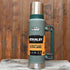 Stanley Classic Ultra Vacuum Bottle In Hammertone Green view of bottle