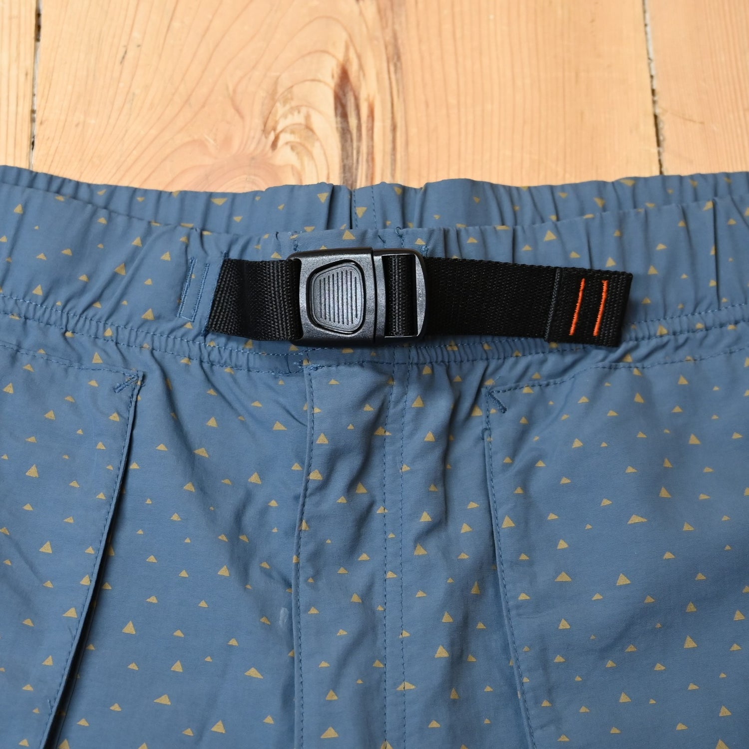 Pedernales Packable Shorts- Cheops: Petrol view of waist