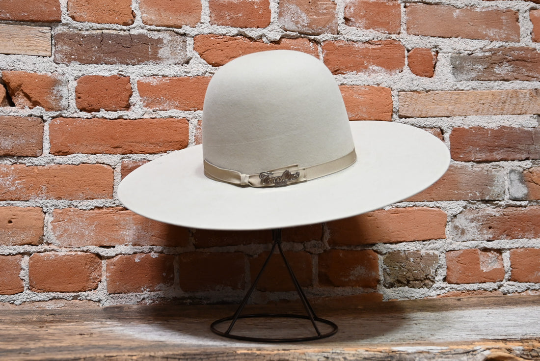 Tacchino Open Crown Western Hat In Cream