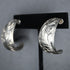 Sterling Silver Engraved Wide Hoop Earrings view of hoop