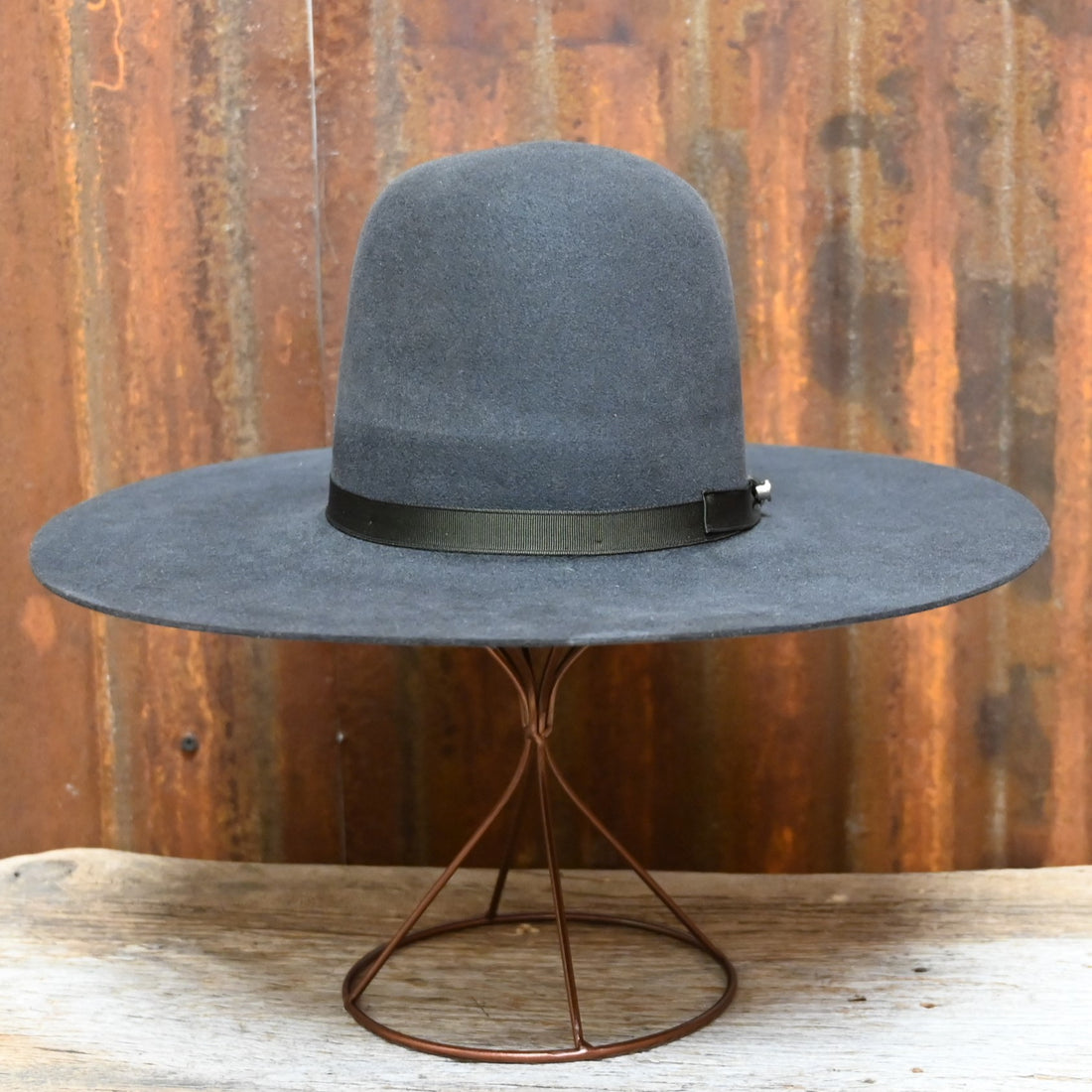 View of front of hat