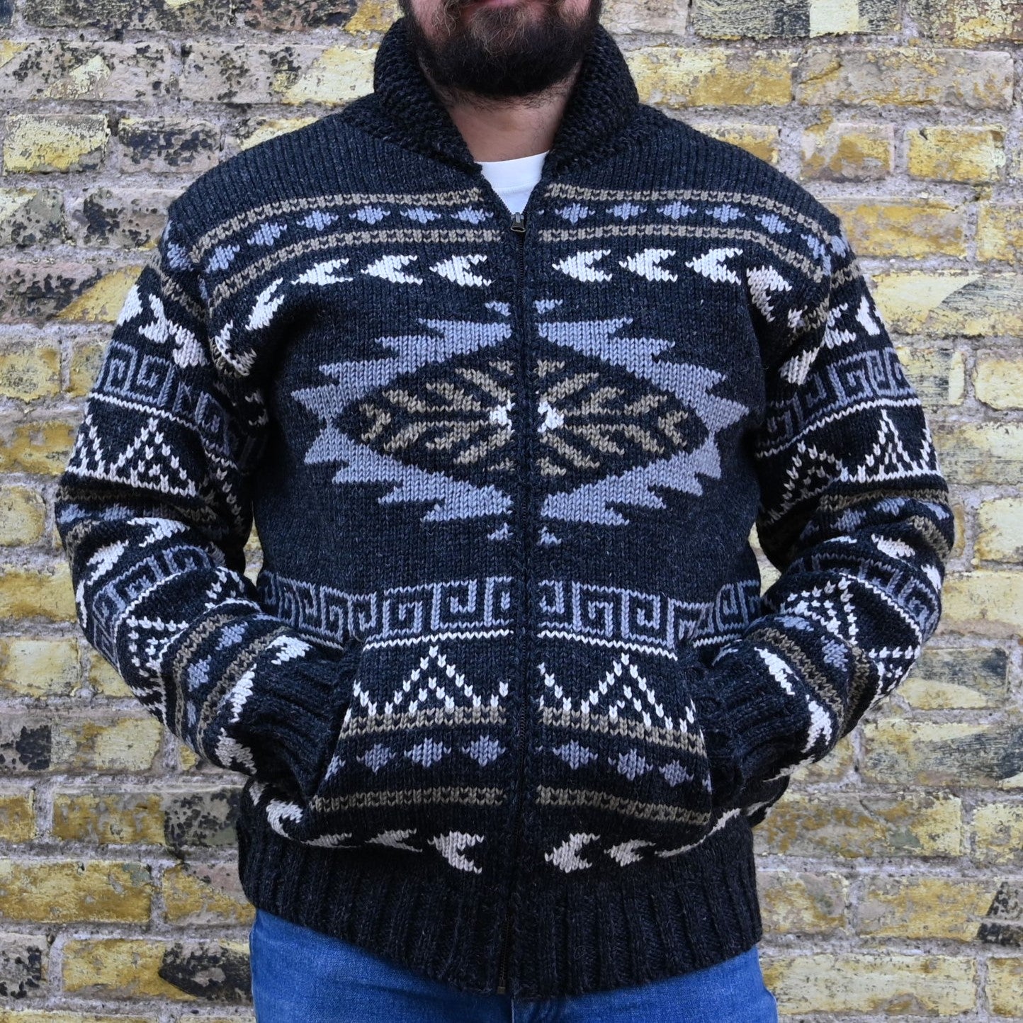 View of front of sweater