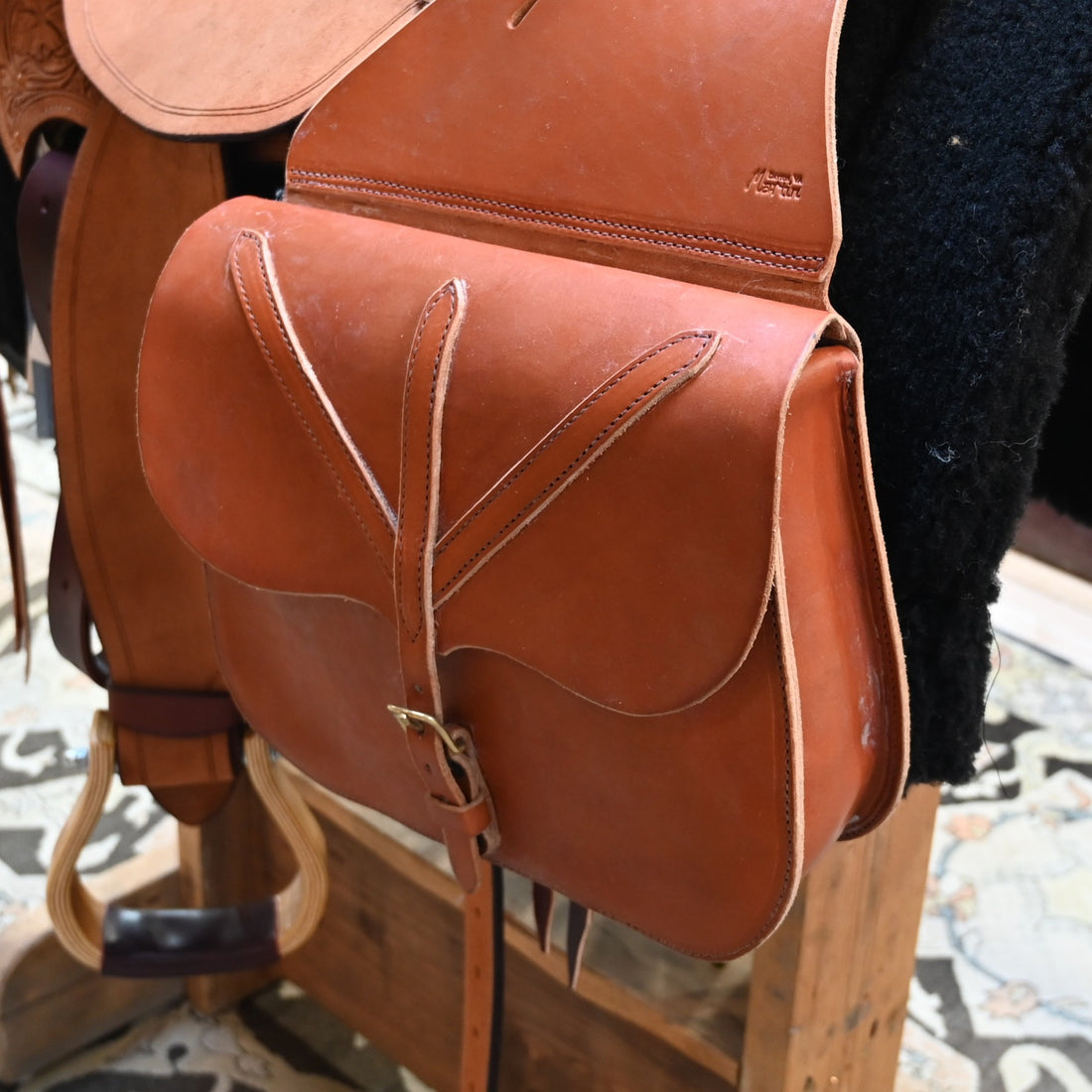 View of saddle bag