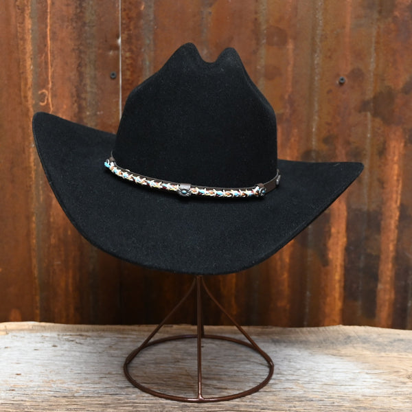 【美品】stetson 7X Vintage Stetson 7x Shantung Straw Cowboy Hat Feather Stetson