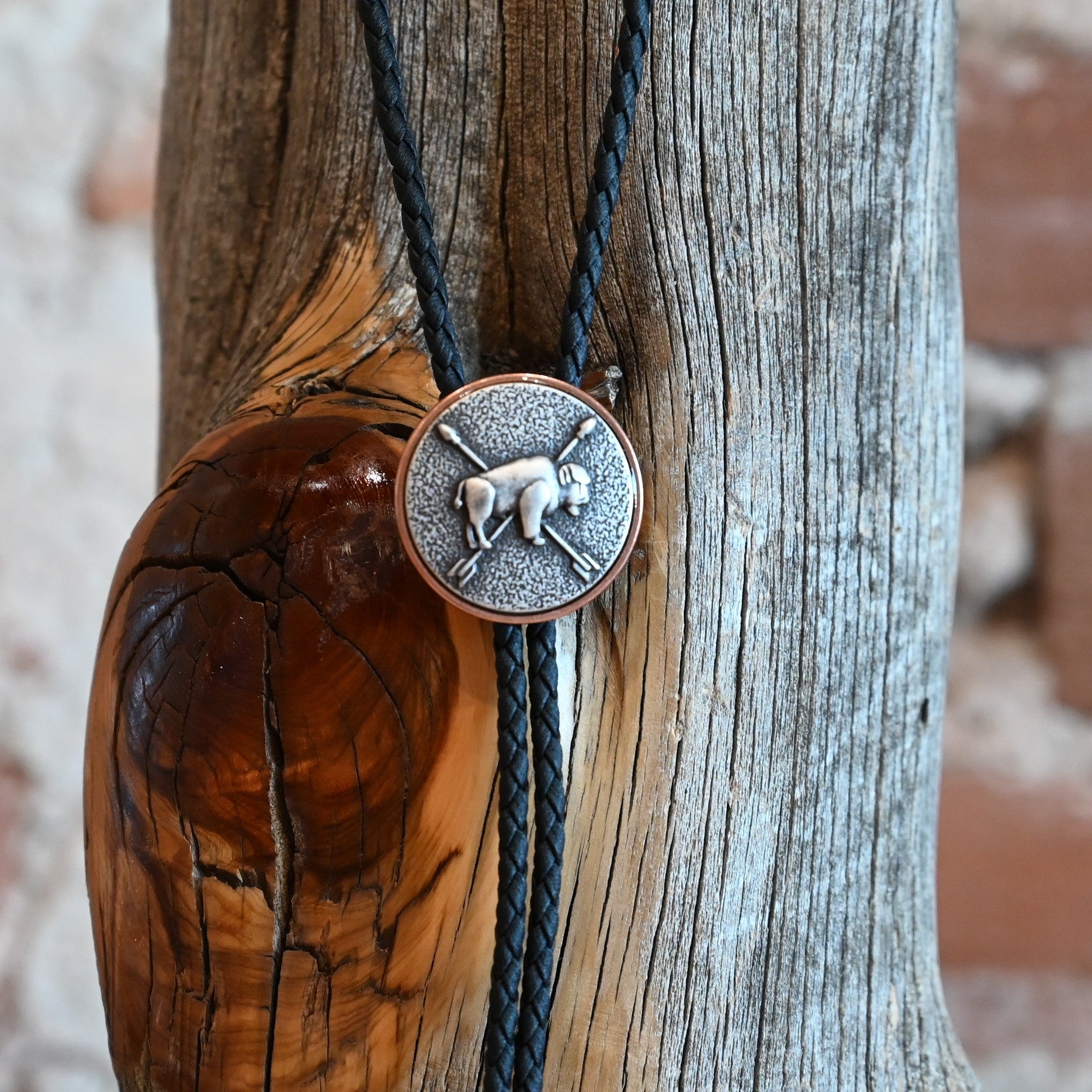 View of bolo tie