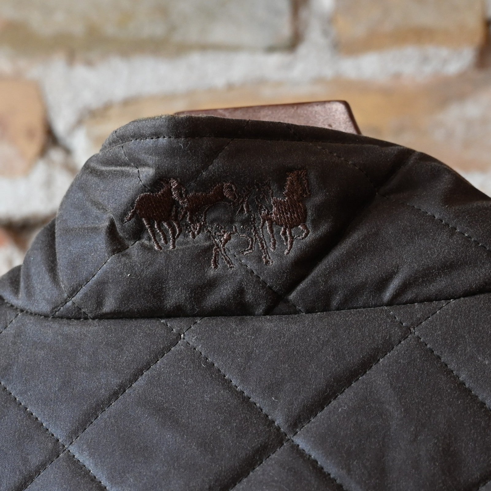 Schaefer RangeWax Sharptail Quilted Jacket in Oak with waxed cotton shell and wool insulation