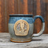 Happy Soul Mug In Denim Tuxedo with Atomic 79 Logo view of mug