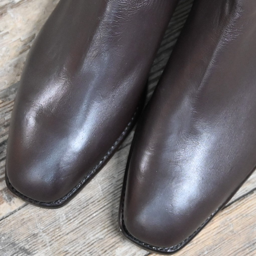 R.M. Williams Kangaroo Craftsman Boot In Chestnut view of toe