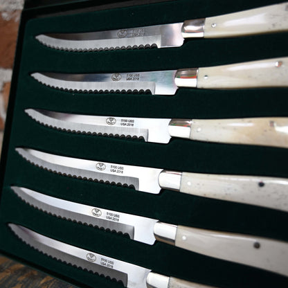 White Steak Knives view of blades