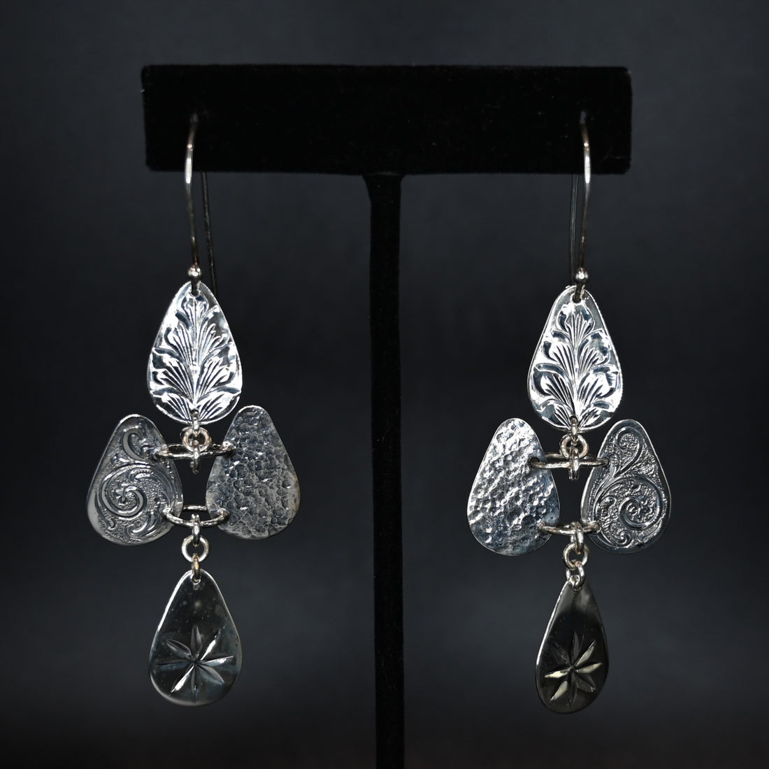 View of earrings