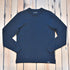 Filson Waffle Knit Thermal Crewneck in navy cotton with waffle texture and rib-knit cuffs