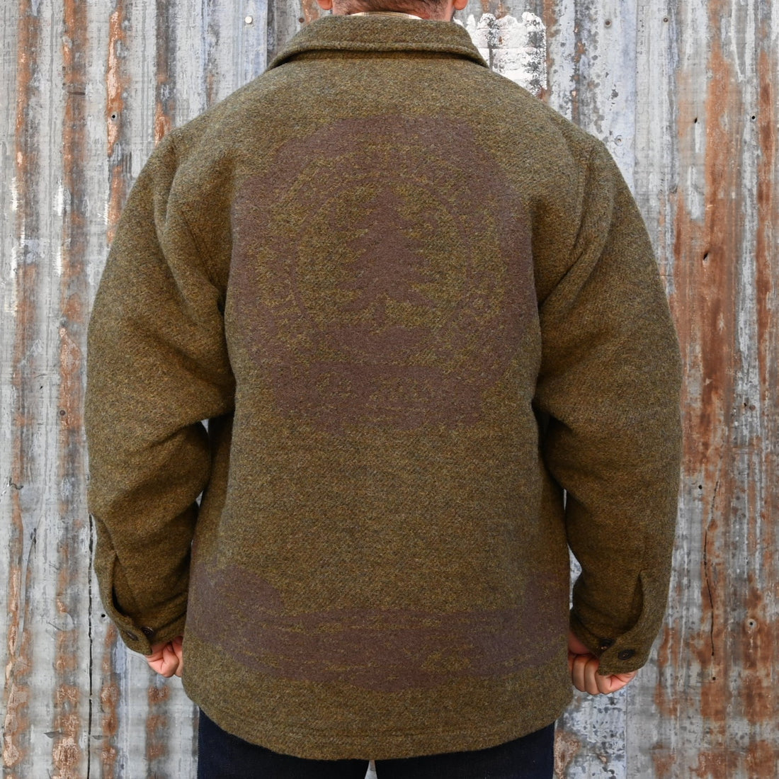 View of back of jacket