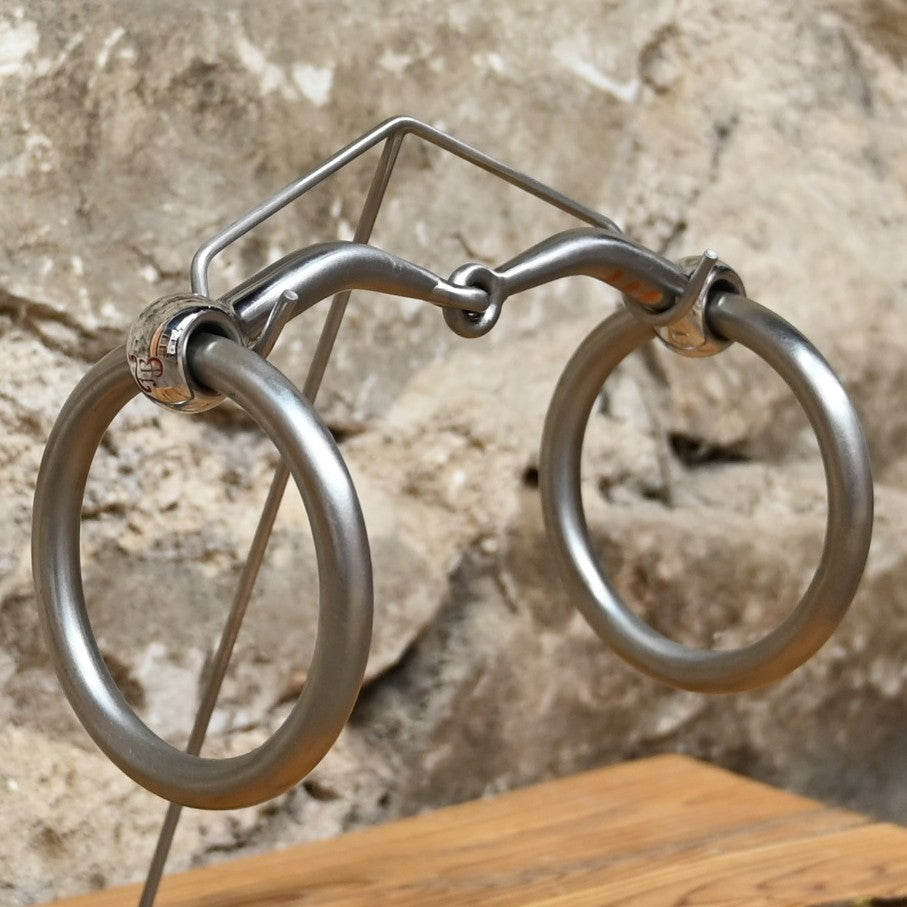 Tom Balding West Coast Snaffle with sweet iron House mouthpiece and West Coast-style loose rings.
