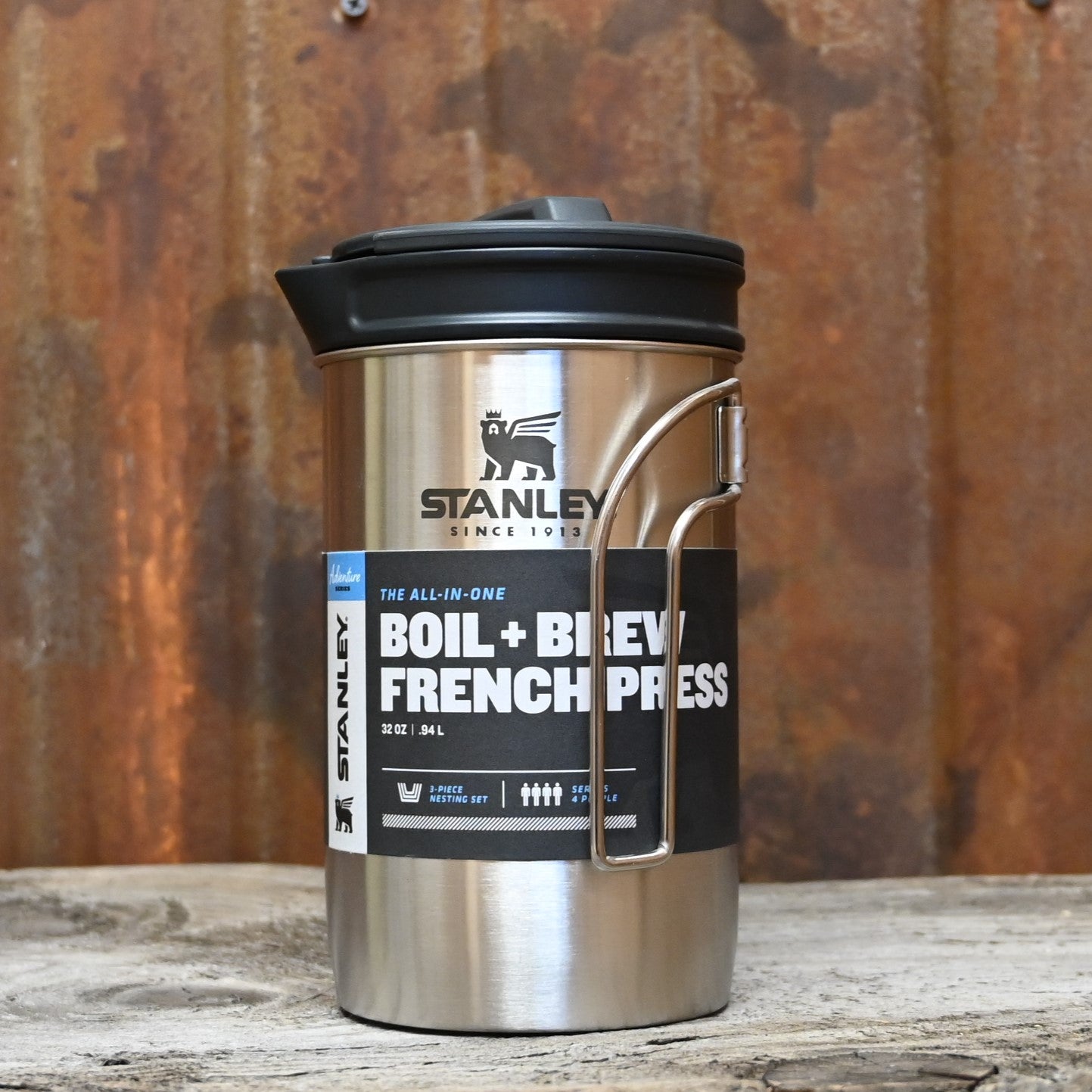 Stanley All-in One Brew &amp; Boil French Press view of french press