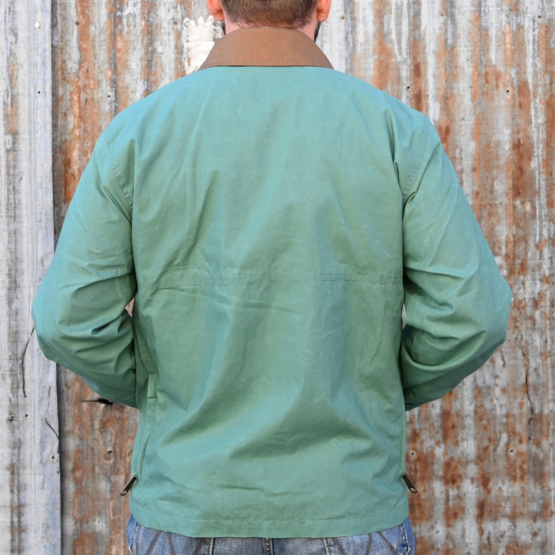 View of back of jacket