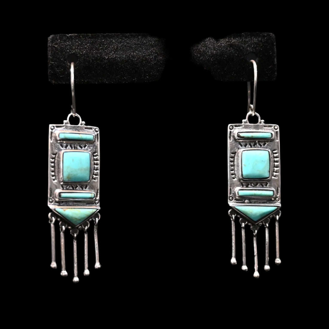 View of earrings