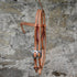 Knotted Browband Headstall with Stainless Steel Quick Change Buckles view of headstall