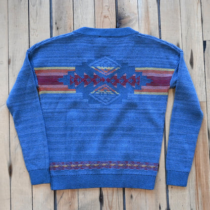 View of back of sweater