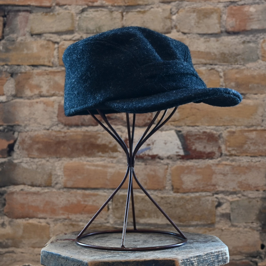 View of front of hat