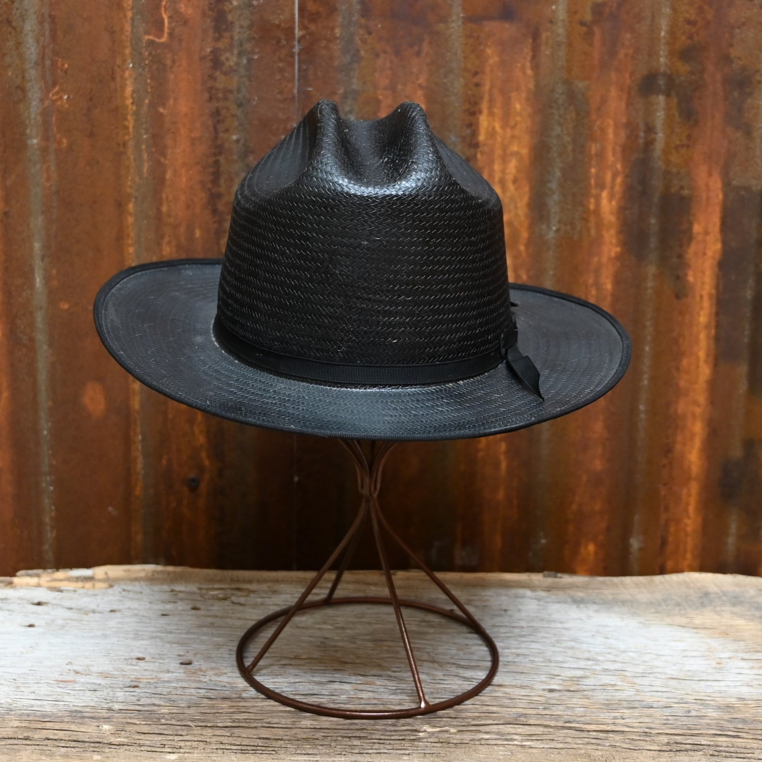 View of front of hat