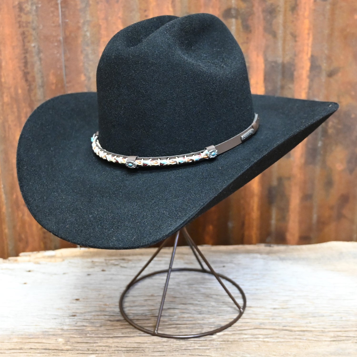 Stetson Open Road Pro 6X Black view of front