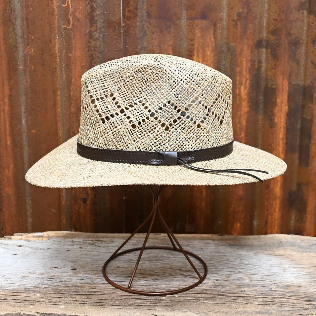 View of side of hat