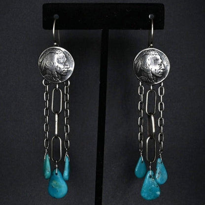 View of earrings